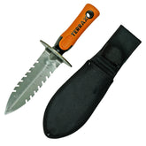 TerraX Heavy-Duty Hand Digger with Belt Sheath – Durable Shovel for Landscaping, Gardening, Metal Detecting & Gold Prospecting
