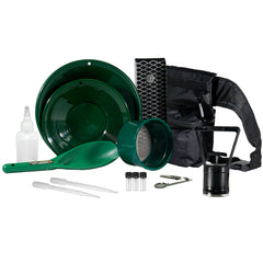 TerraX 14-Piece Gold Prospecting Kit with Mini Sluice Box