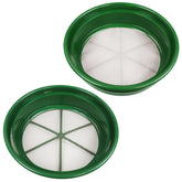 TerraX Green Plastic Gold Sifting Pan Classifier Stackable Mesh Sizes 1/8 1/100"