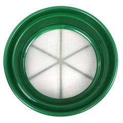 TerraX 3 pc Green Plastic Gold Sifting Pan Classifier Stackable Mesh Size 1/2 1/4 1/30"