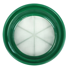 TerraX Green Plastic Gold Sifting Pan Classifier Stackable Mesh Sizes 1/8 1/100"