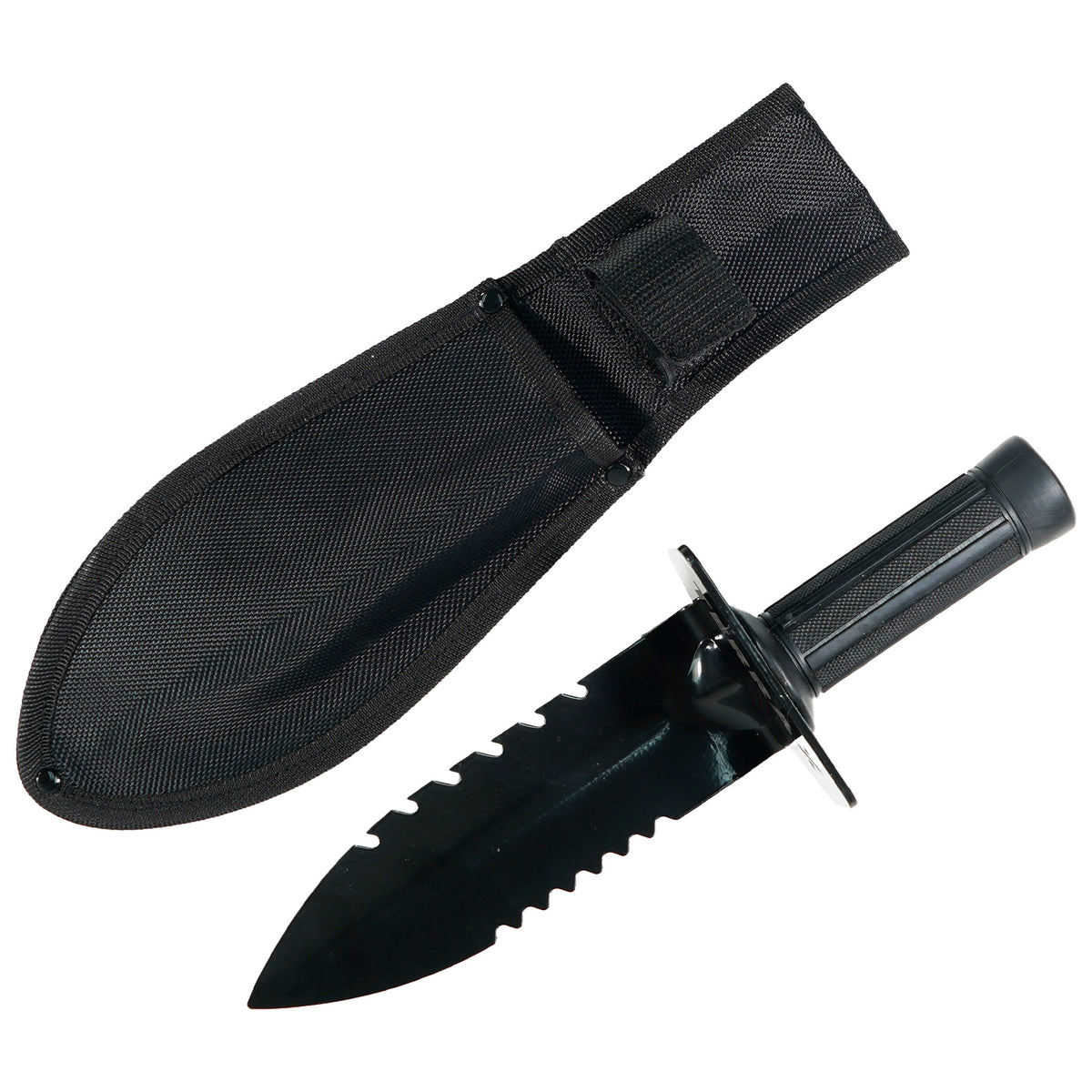 TerraX Heavy Duty Hand Digger - Shovel with Belt Sheath  Ideal for Landscaping, Gardening, Metal Detecting, Gold Prospecting