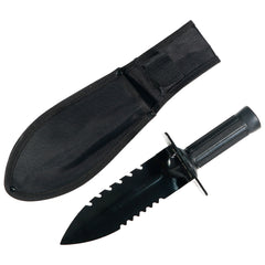 TerraX Heavy Duty Hand Digger - Shovel with Belt Sheath  Ideal for Landscaping, Gardening, Metal Detecting, Gold Prospecting