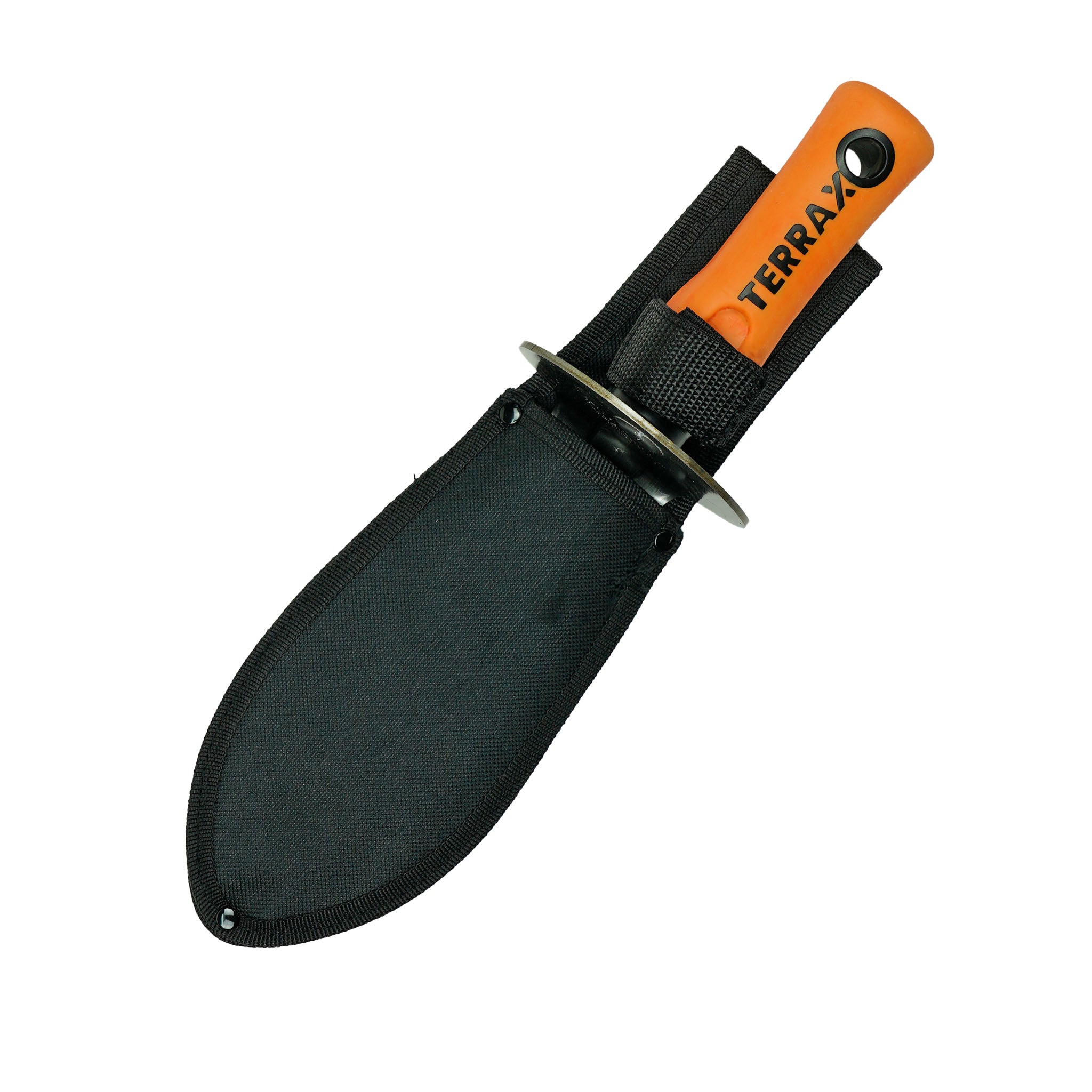 TerraX Heavy-Duty Hand Digger with Belt Sheath – Durable Shovel for Landscaping, Gardening, Metal Detecting & Gold Prospecting