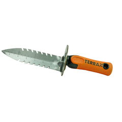 TerraX Heavy-Duty Hand Digger with Belt Sheath – Durable Shovel for Landscaping, Gardening, Metal Detecting & Gold Prospecting