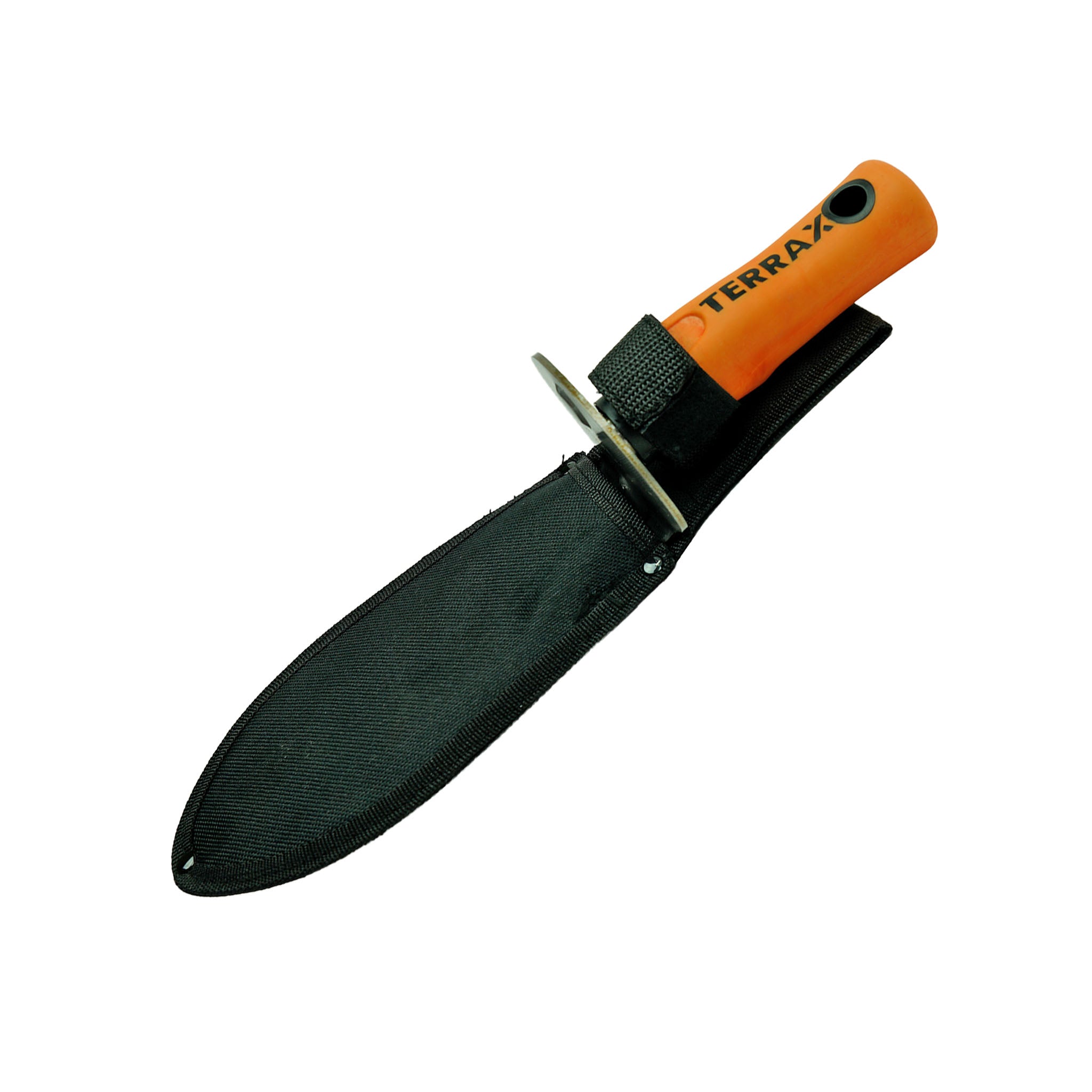 TerraX Heavy-Duty Hand Digger with Belt Sheath – Durable Shovel for Landscaping, Gardening, Metal Detecting & Gold Prospecting