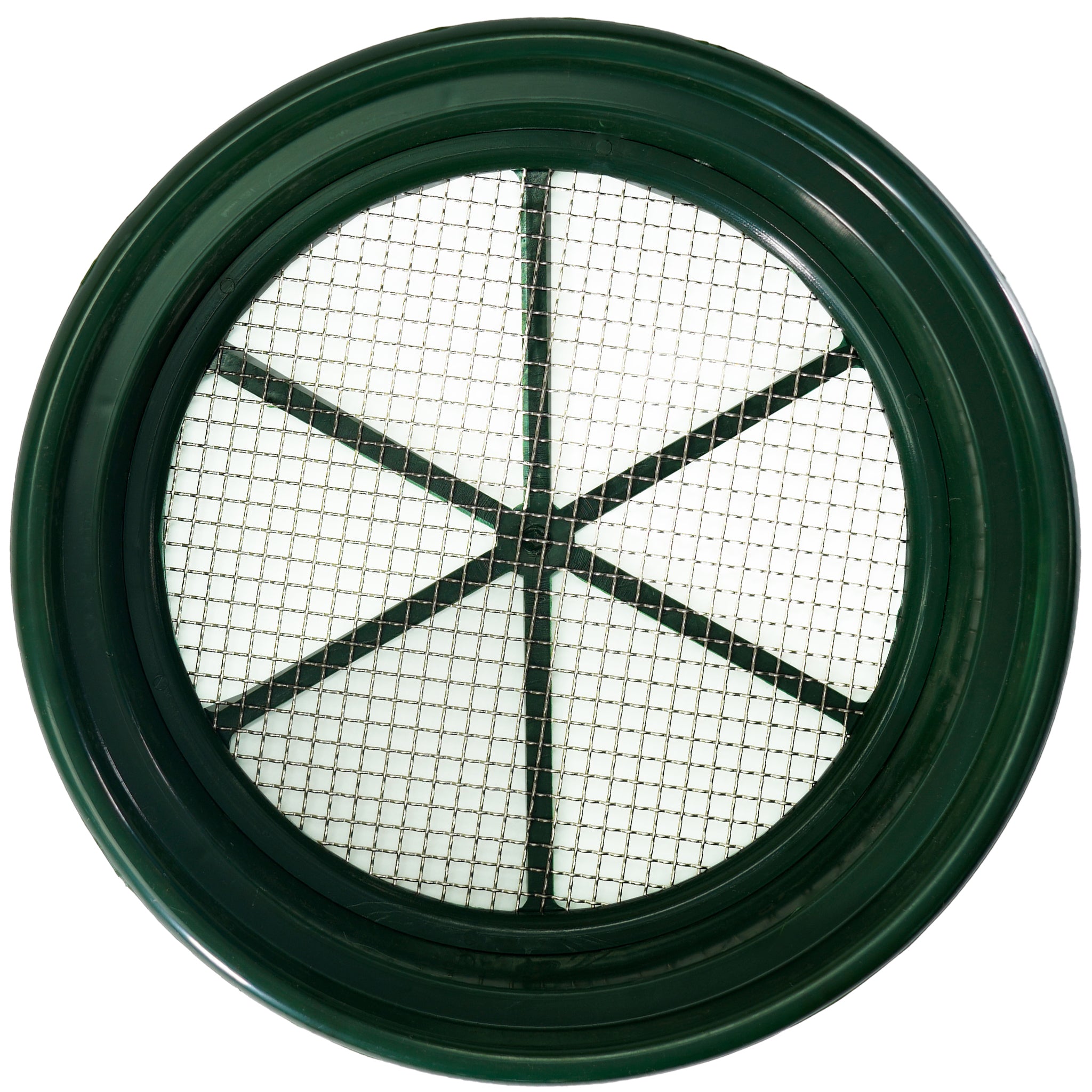 TerraX Green Plastic 13" Gold Sifting Pan Classifier - Multiple Mesh Sizes Available Made in the USA