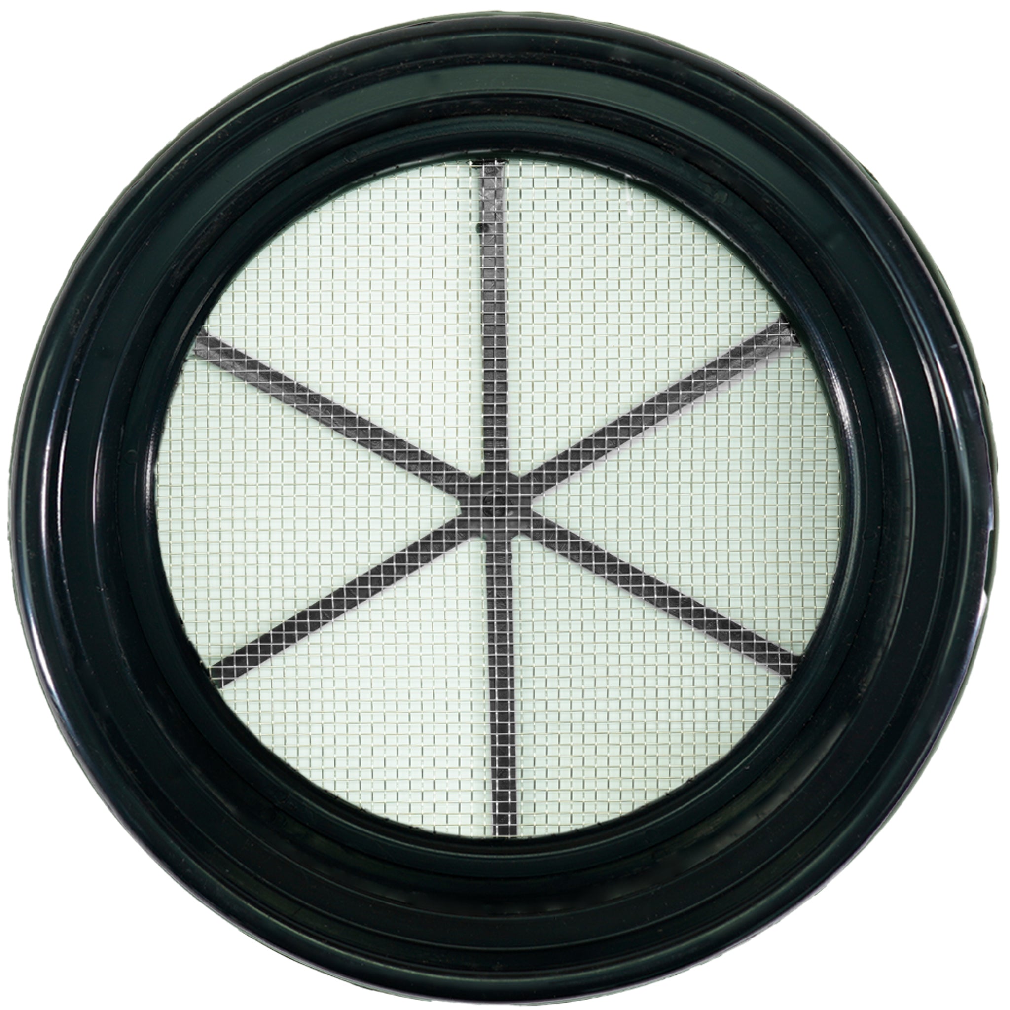 TerraX Black Plastic 13-1/4" Gold Sifting Pan Classifier - Multiple Mesh Sizes Available Made in the USA