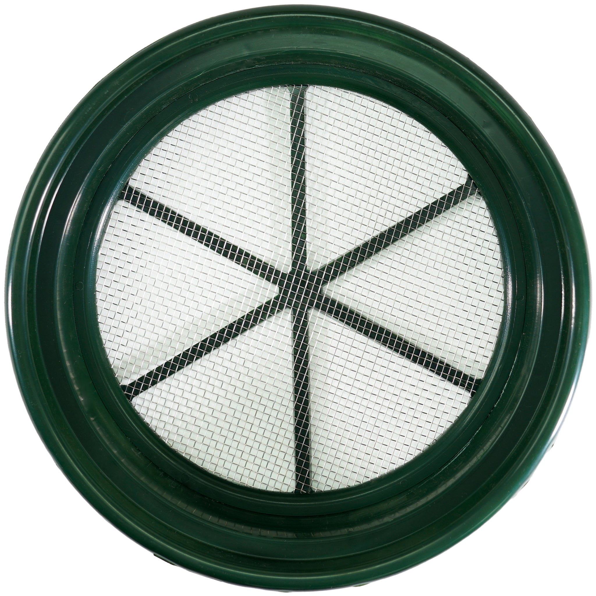 TerraX Green Plastic 13" Gold Sifting Pan Classifier - Multiple Mesh Sizes Available Made in the USA