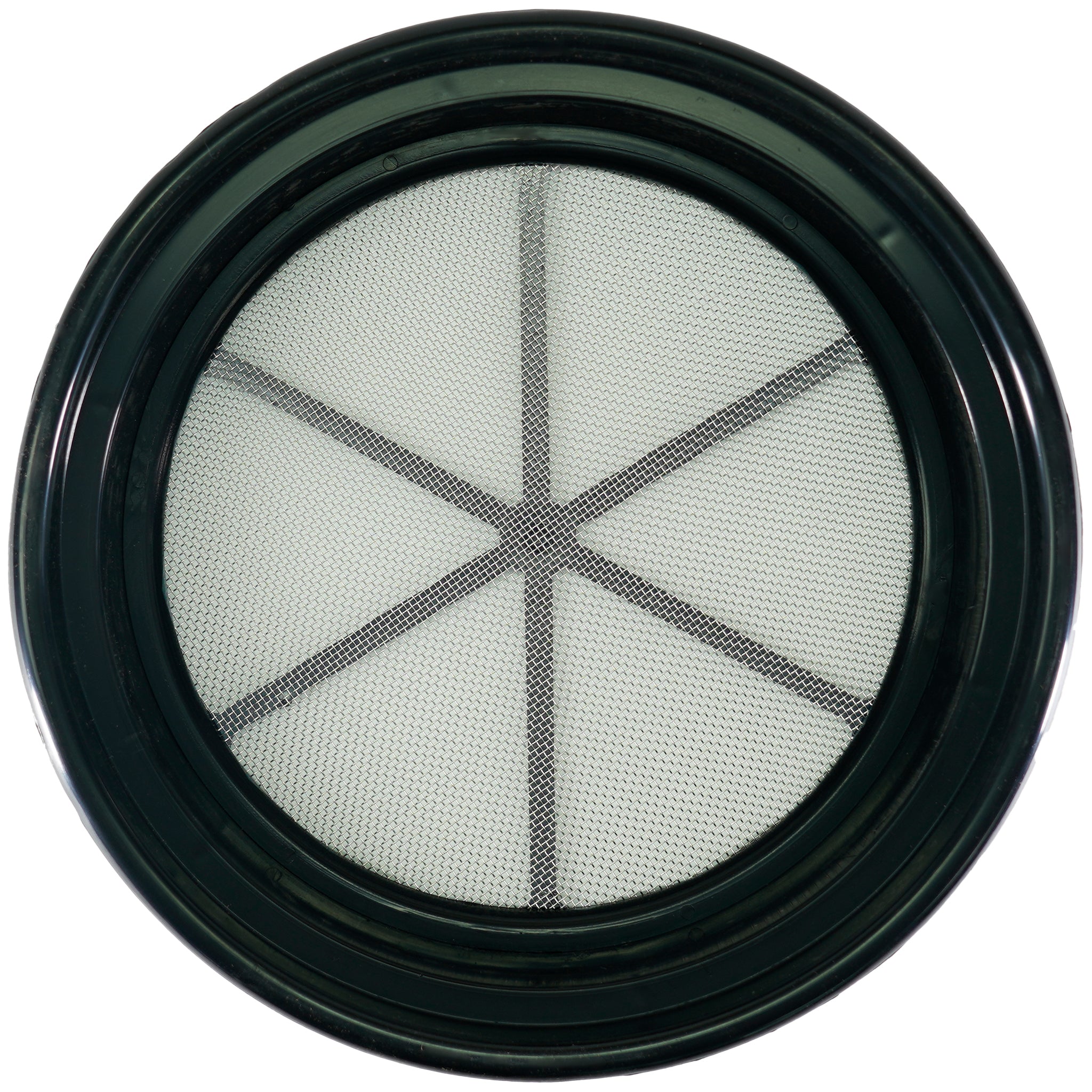 TerraX Black Plastic 13-1/4" Gold Sifting Pan Classifier - Multiple Mesh Sizes Available Made in the USA