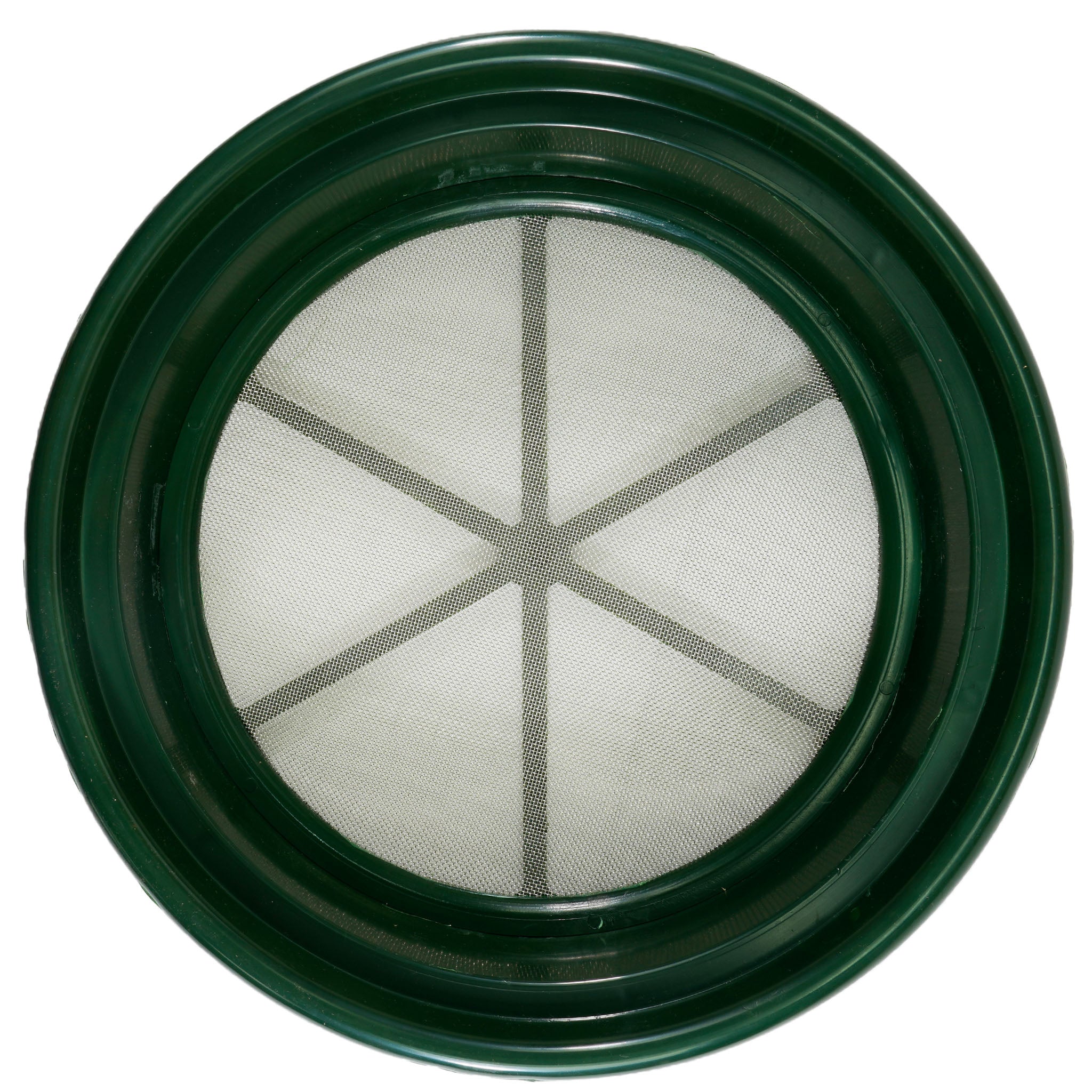 TerraX Green Plastic 13" Gold Sifting Pan Classifier - Multiple Mesh Sizes Available Made in the USA