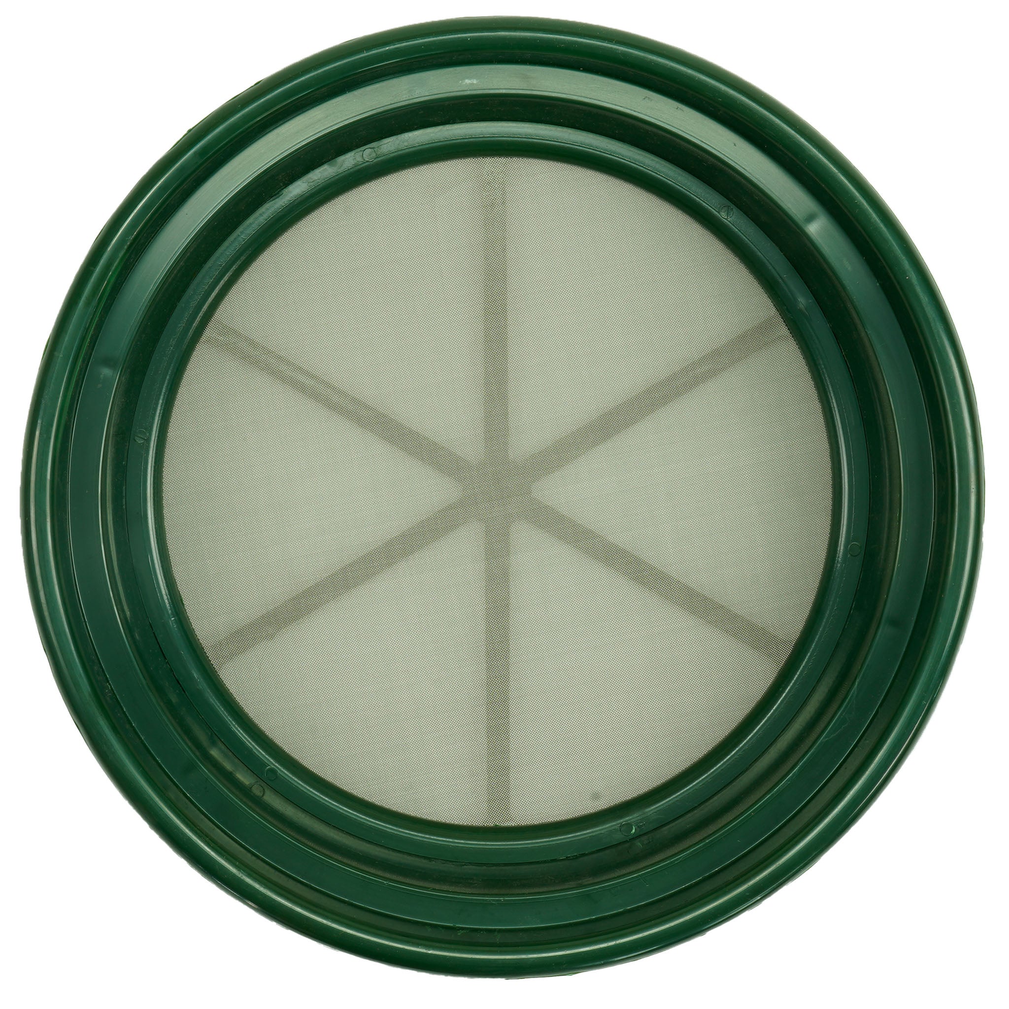 TerraX Green Plastic 13" Gold Sifting Pan Classifier - Multiple Mesh Sizes Available Made in the USA