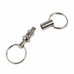 TerraX Pull Apart Key Ring Premium Quality with Nickel Plated Brass Body