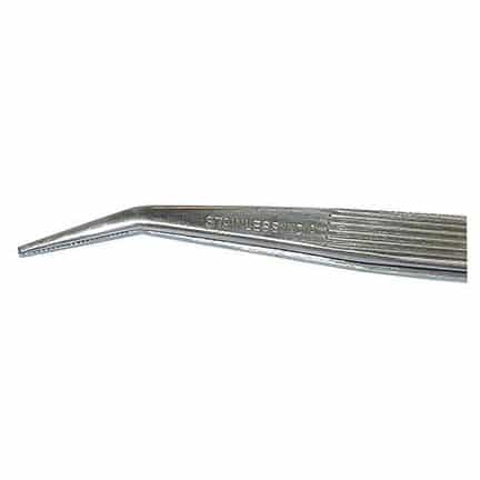 TerraX 12 Inch Stainless Steel Crevice Tweezers