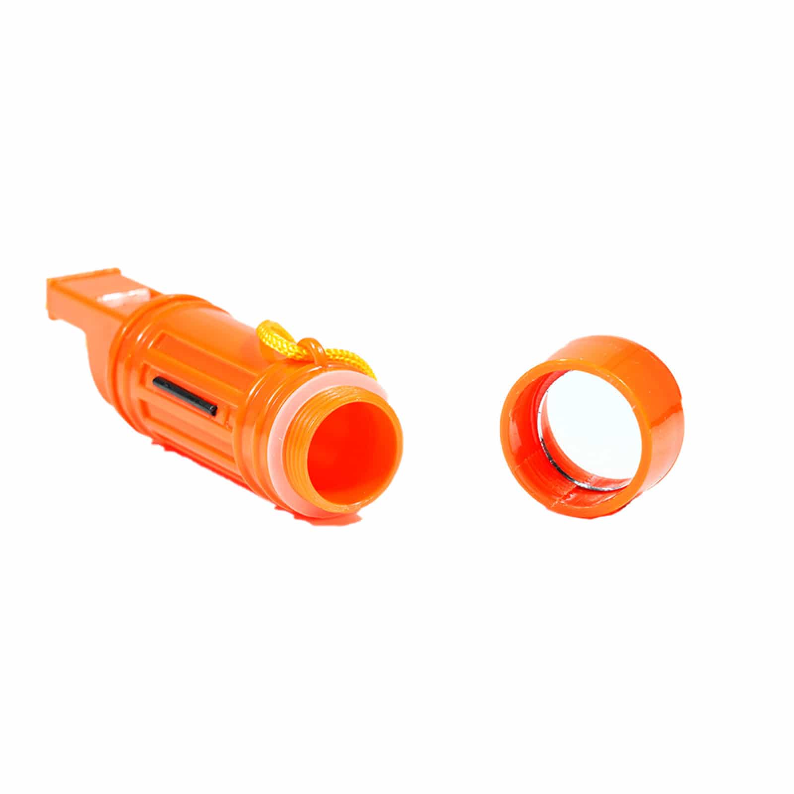 TerraX 5-in-1 Orange Survival Whistle with Lanyard