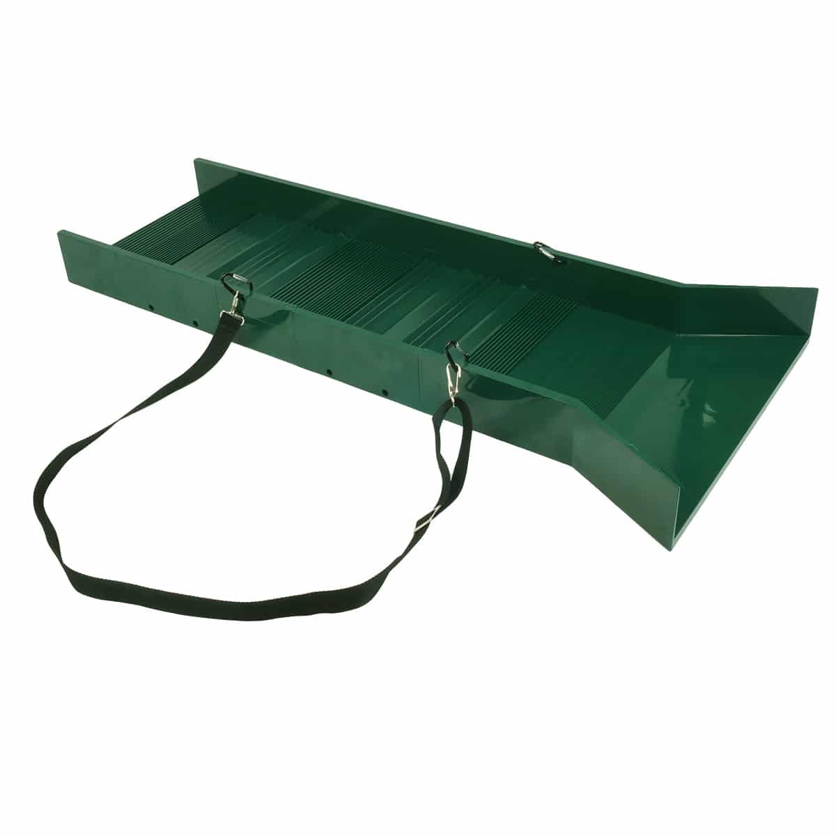 TerraX 30" Lightweight Green Sluice Box with Shoulder Strap and 2 Carabineers