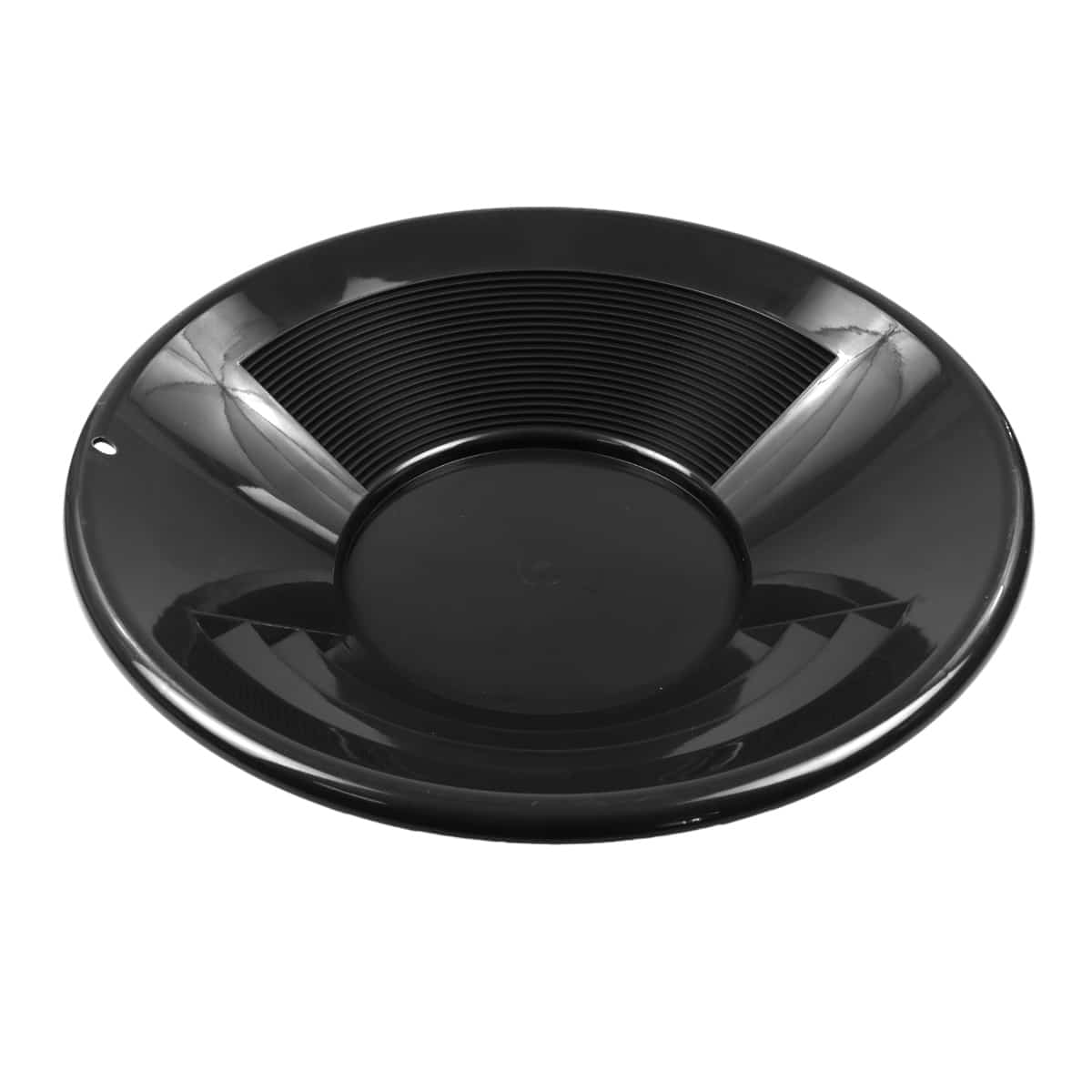 TerraX 12" Plastic Gold Pan w/ Shallow & Deep Riffles for Gold Prospecting