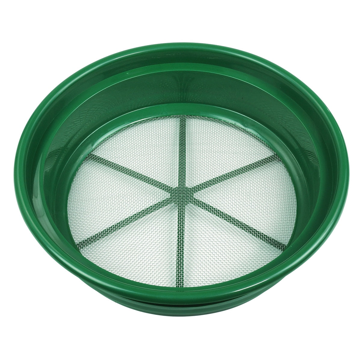 TerraX 5 pc Green Plastic Classifier Sifter Pan Set Stackable