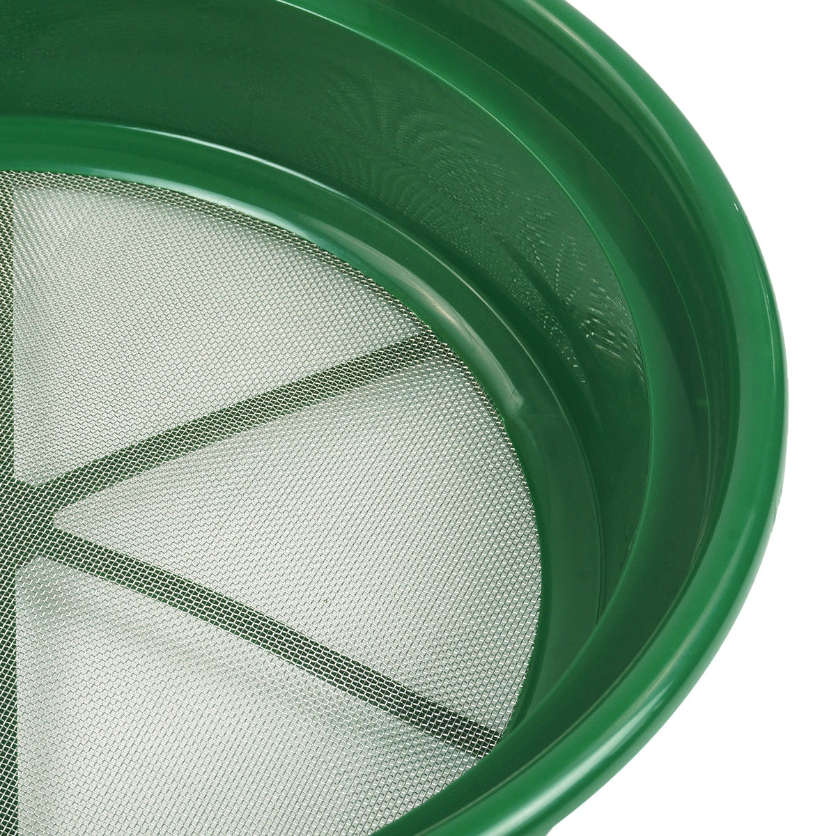 TerraX 3 pc Green Plastic Gold Sifting Pan Classifier Stackable Mesh Sizes 1/20 1/70