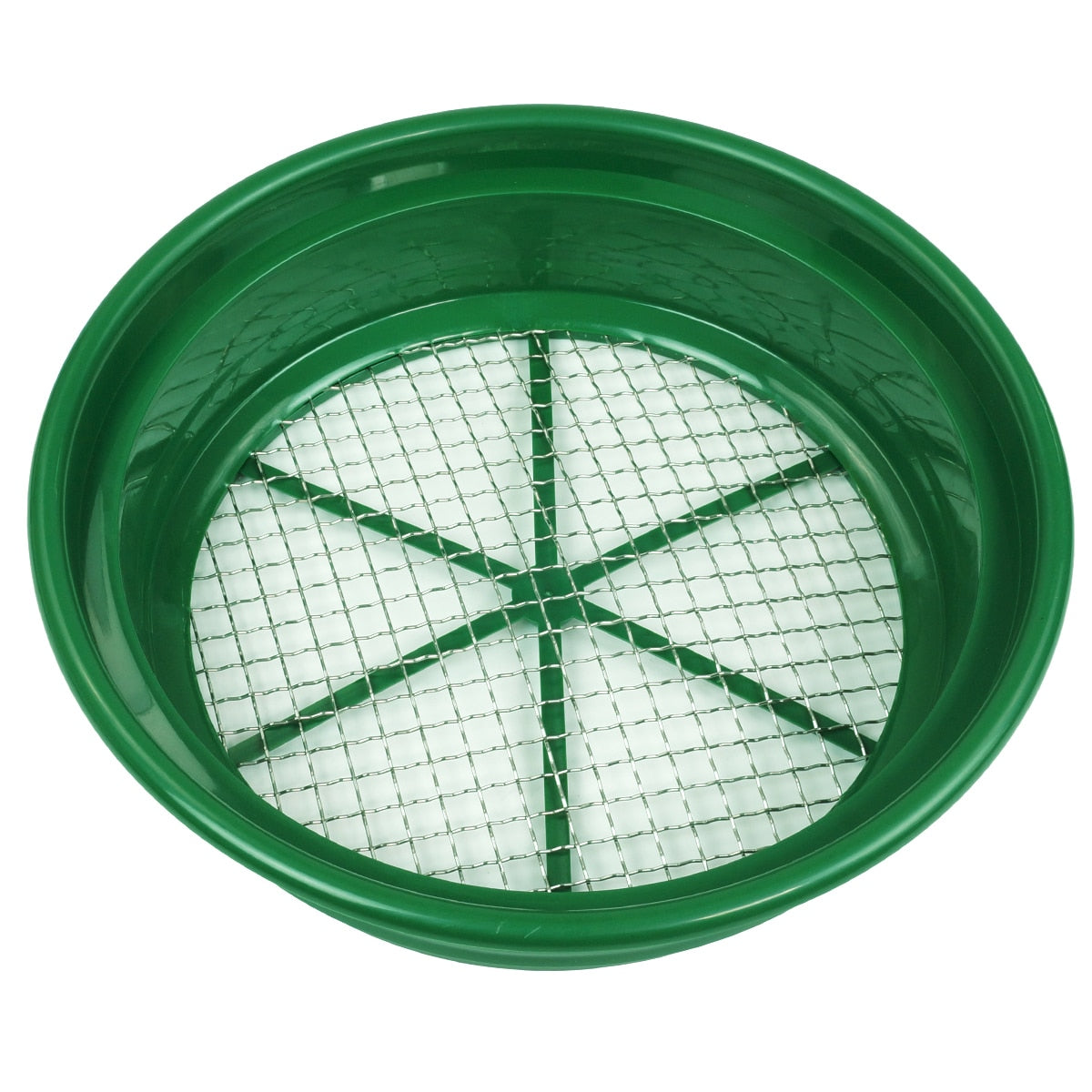 TerraX 5 pc Green Plastic Classifier Sifter Pan Set Stackable