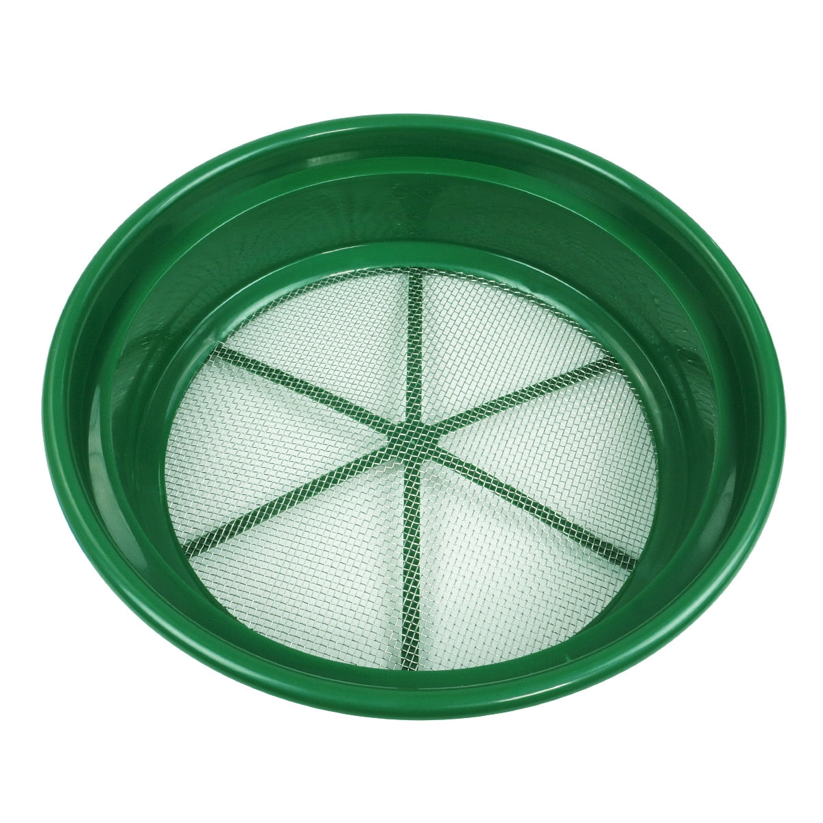 TerraX 5 pc Green Plastic Classifier Sifter Pan Set Stackable