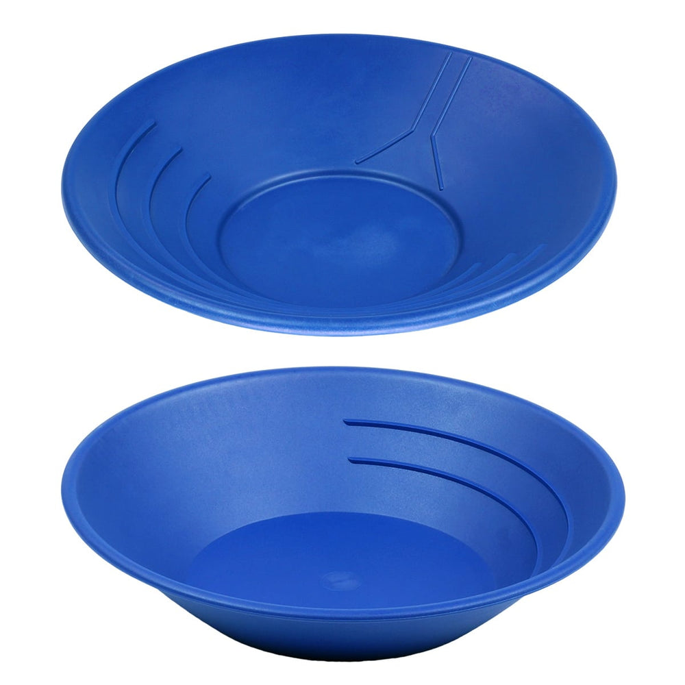 10" & 14" Plastic Gold Pan Panning Blue for Gold Prospecting Mining Operations